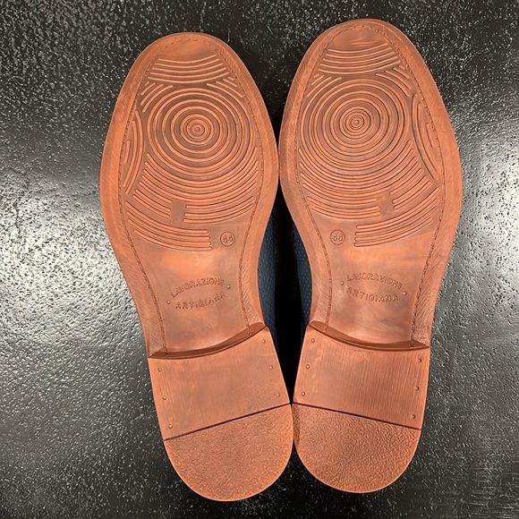 V Italia Men’s Blue Perforated Leather Lace Up Shoes Size 44 - Picture 7 of 12